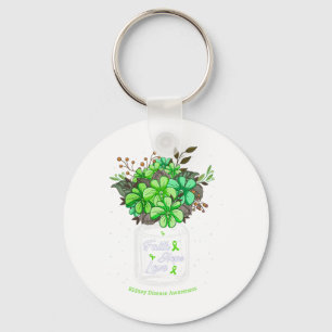 Ziekte Geloof Liefde Hoop Bloemenkruik Bewustzijn Sleutelhanger