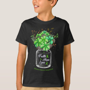 Ziekte Geloof Liefde Hoop Bloemenkruik Bewustzijn T-shirt