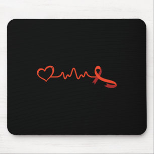 Ziekte - Heart Awareness Outfit Heart Health Gift Muismat
