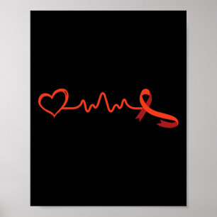 Ziekte - Heart Awareness Outfit Heart Health Gift Poster