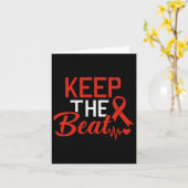 Ziekte Houd de beat CHD Heart Defect Awareness Kaart (Gele Bloem)