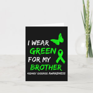 Ziekte Ik Draag groen voor mijn broerlintje Kaart