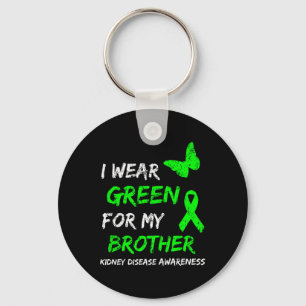 Ziekte Ik Draag groen voor mijn broerlintje Sleutelhanger