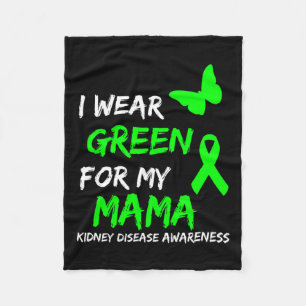 Ziekte Ik Draag groen voor mijn mama lint Fleece Deken