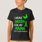 Ziekte Ik Draag groen voor mijn mama lint T-shirt (Voorkant)