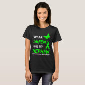 Ziekte Ik Draag groen voor mijn neefje lint T-shirt (Voorkant volledig)