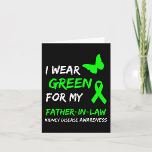 Ziekte Ik Draag groen voor mijn schoonvader Lint 1 Kaart
