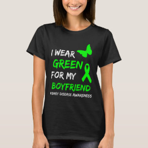 Ziekte Ik Draag groen voor mijn vriendje lint T-shirt