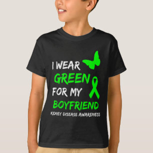 Ziekte Ik Draag groen voor mijn vriendje lint T-shirt