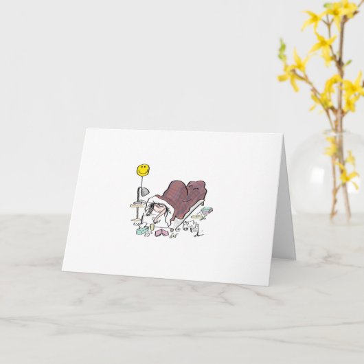 Ziekte in bed kaart (Gele Bloem)