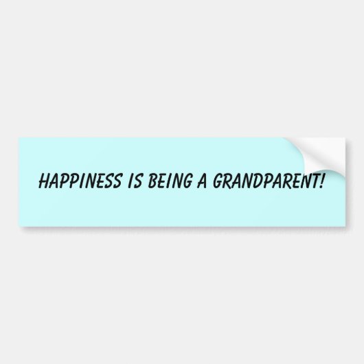 ZIEKTE IS EEN GRANDPARENT! BUMPERSTICKER (Voorkant)