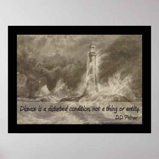 Ziekte is een Poster van de Gezondheid Verstoorde (Voorkant)