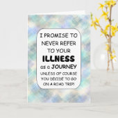 Ziekte is geen reis op maat kaart (Gele Bloem)