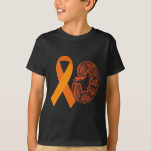 Ziekte Kankerbewustzijn Oranje Lint Maand Maart T-shirt