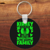 Ziekte knoeide met de verkeerde familie nierziekte sleutelhanger (Voorkant)