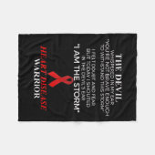 Ziekte krijger gezondheid fleece deken (Voorkant (Horizontaal))