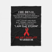 Ziekte krijger gezondheid fleece deken (Voorkant)