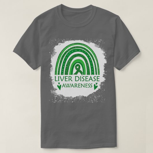 Ziekte Lever- en galaandoeningen Gebleken regenboo T-shirt (Design voorkant)