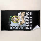 Ziekte me uit de keuken strandlaken (Voorkant)