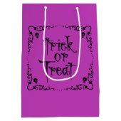 Ziekte Paarse Trick or treat Medium Cadeauzakje (Achterkant)