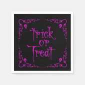 Ziekte Paarse Trick or treat Servet (Voorkant)