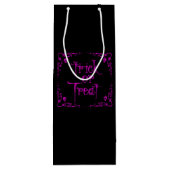 Ziekte Paarse Trick or treat Wijn Cadeautas (Achterkant)