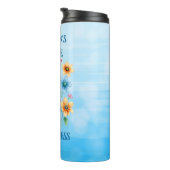 Ziekte van Addison Bewustzijn | blauw lint Thermosbeker (Geroteerd rechts)