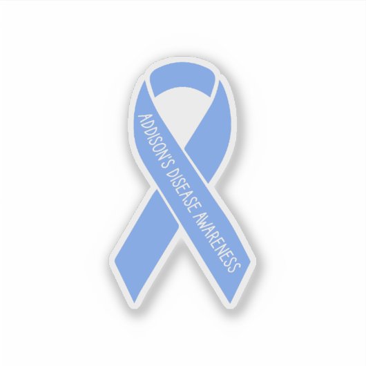 Ziekte van Addison bewustzijn lichtblauw lint Sticker (Voorkant)