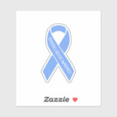 Ziekte van Addison bewustzijn lichtblauw lint Sticker (Vel)