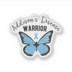 Ziekte van Addison Warrior Butterfly zeldzame ziek Sticker