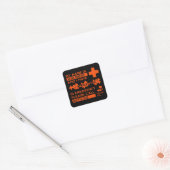Ziekte van Alzheimer alert Vierkante Sticker (Envelop)