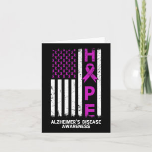 Ziekte van Alzheimer Bewustzijn Amerikaanse Vlag M Kaart