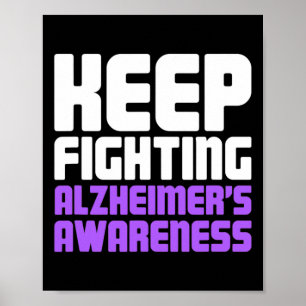 Ziekte van Alzheimer en dementie bewustzijn 5  Poster