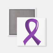 Ziekte van Alzheimer Paarse lint 3 Magneet (Voorkant / Achterkant)