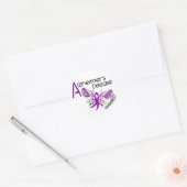 Ziekte van Alzheimer VLINDER 3 bewustzijn Ronde Sticker (Envelop)