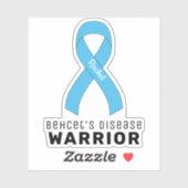 Ziekte van Behçet Warrior Vinyl Sticker (Vel)