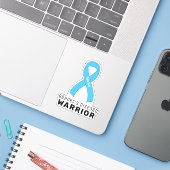 Ziekte van Behçet Warrior Vinyl Sticker (Laptop met iPhone)