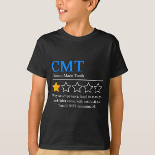 Ziekte van Charcot Marie Tooth bewustzijn Cmt Niet T-shirt
