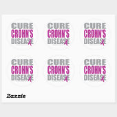 Ziekte van Crohn genezen Ronde Sticker (Vel)