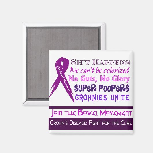 Ziekte van Crohn Humor Magneet (Voorkant / Achterkant)