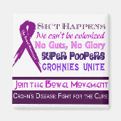 Ziekte van Crohn Humor Magneet (Voorkant)