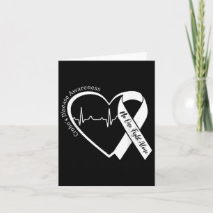 Ziekte van Crohns hartsteun Paarse lint Crohns Kaart