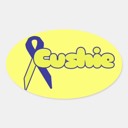 Ziekte van Cushing Ovale Sticker (Voorkant)