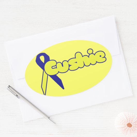 Ziekte van Cushing Ovale Sticker (Envelop)