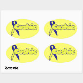 Ziekte van Cushing Ovale Sticker (Vel)
