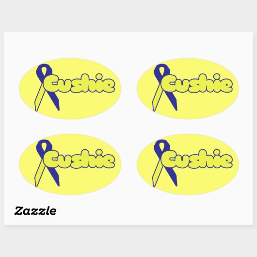 Ziekte van Cushing Ovale Sticker (Vel)