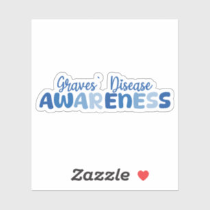 Ziekte van Grave, bewustzijn, auto-immuunziekte Sticker