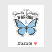 Ziekte van Graves Warrior, auto-immuunziekte Sticker (Vel)