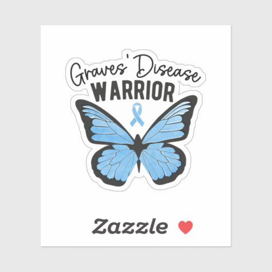 Ziekte van Graves Warrior, auto-immuunziekte Sticker (Vel)