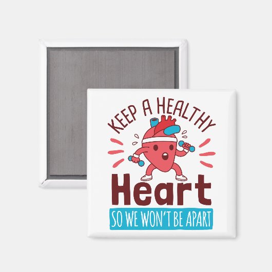 Ziekte van het hart Bewustzijn Een gezond hart beh Magneet (Voorkant / Achterkant)